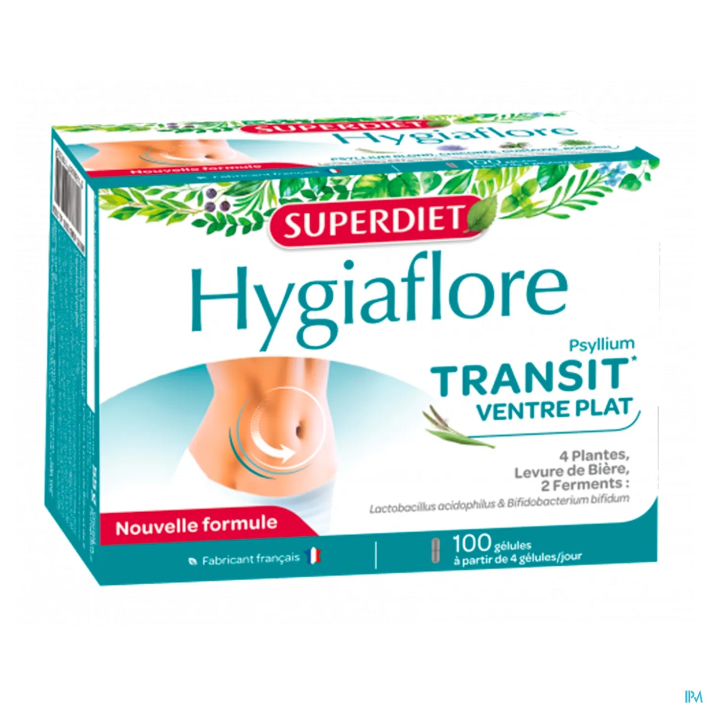 Hygiaflore Psyllium Transit Flat Stomach 100 Capsule
