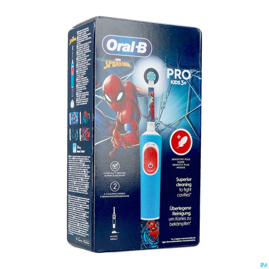 Brosse à Dents Électrique Pro Kids 3 Ans et Plus Spider Man 1 Unité