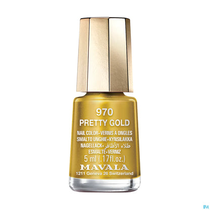 Mini Color Nail Polish Pretty Gold 5ml