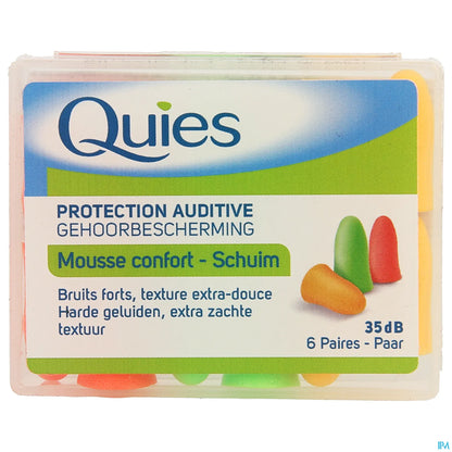 Protection Auditives en Mousse Fluo Boîte de 6 Paires
