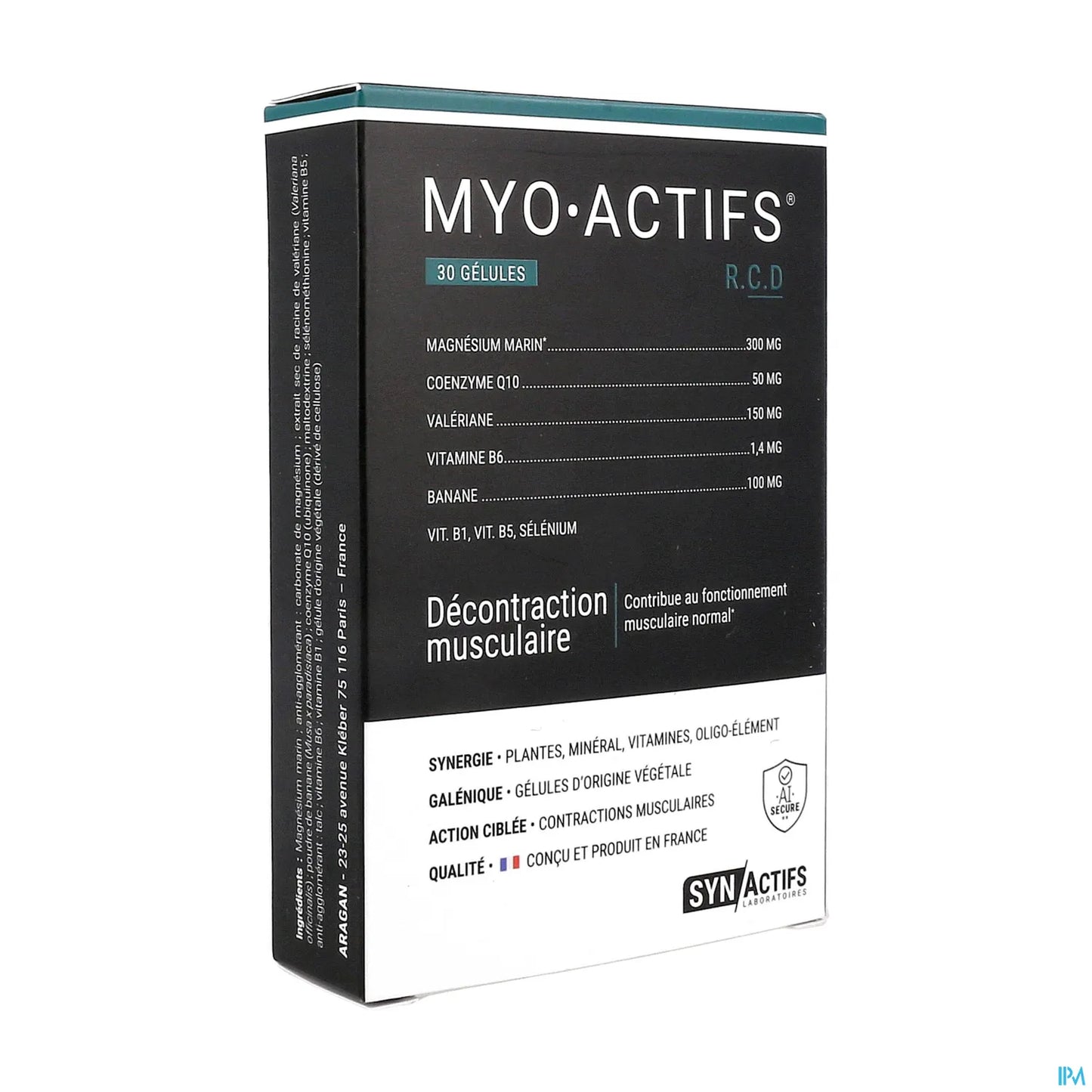 Synactifs MyoActifs Gelules 30 Capsules