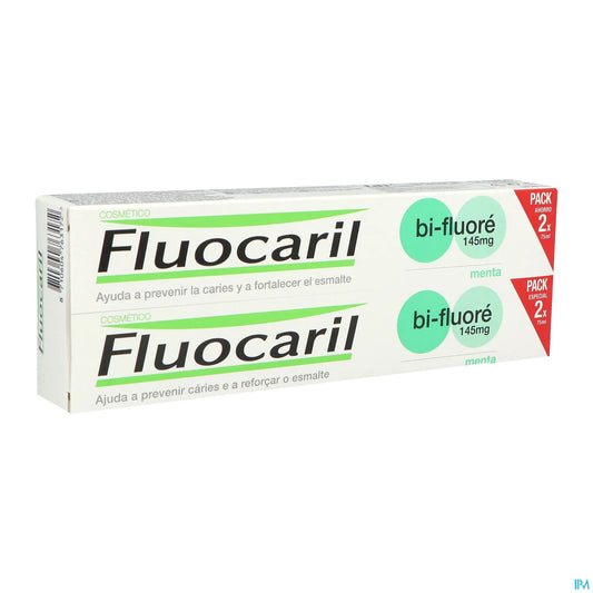 Dentifrice Bi-Fluoré Menthe 2x75ml