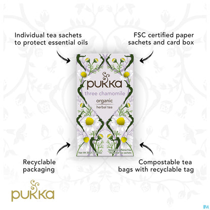 Infusion Trois Camomilles Bio boîte de 20 sachets