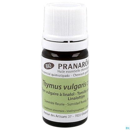 Olio essenziale biologico di timo comune con linalolo 5 ml
