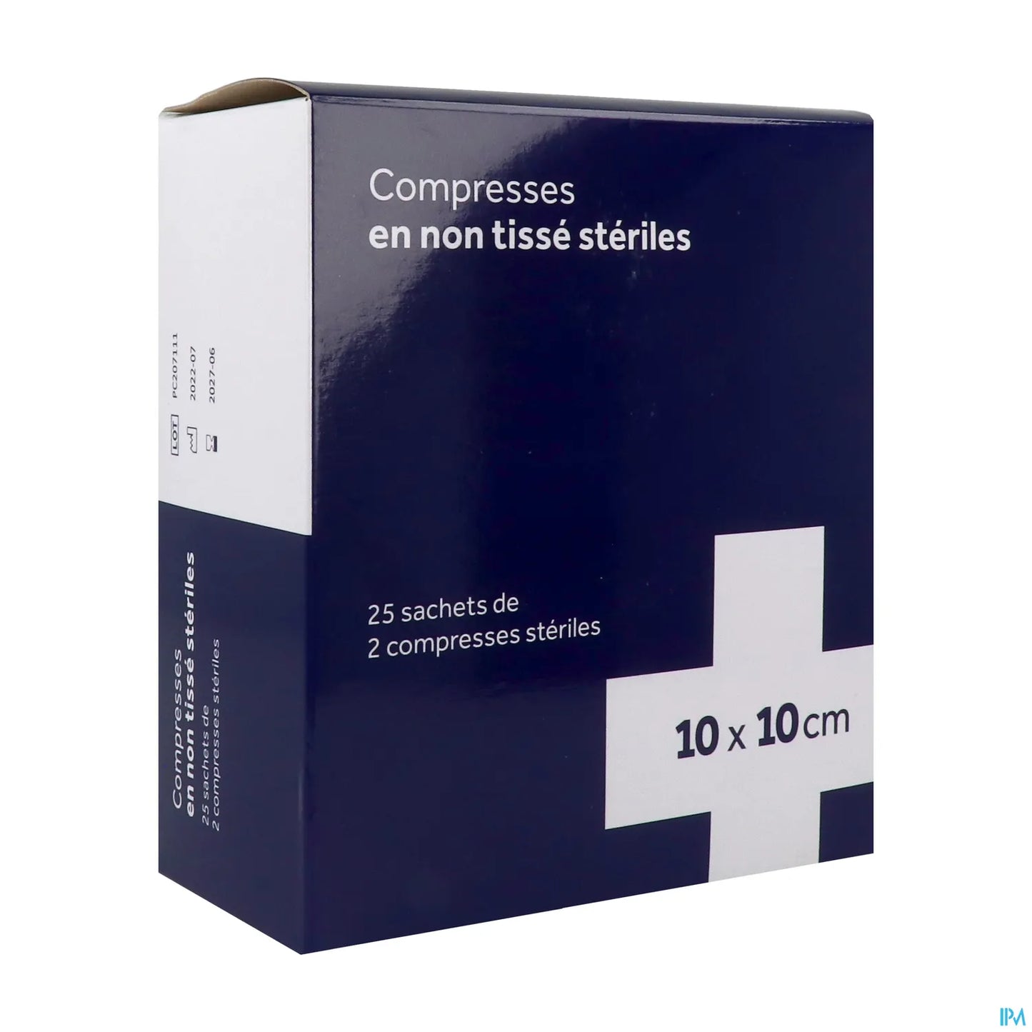 Compresse Non Tissée Stérile 10x10 cm 25sachets de 2