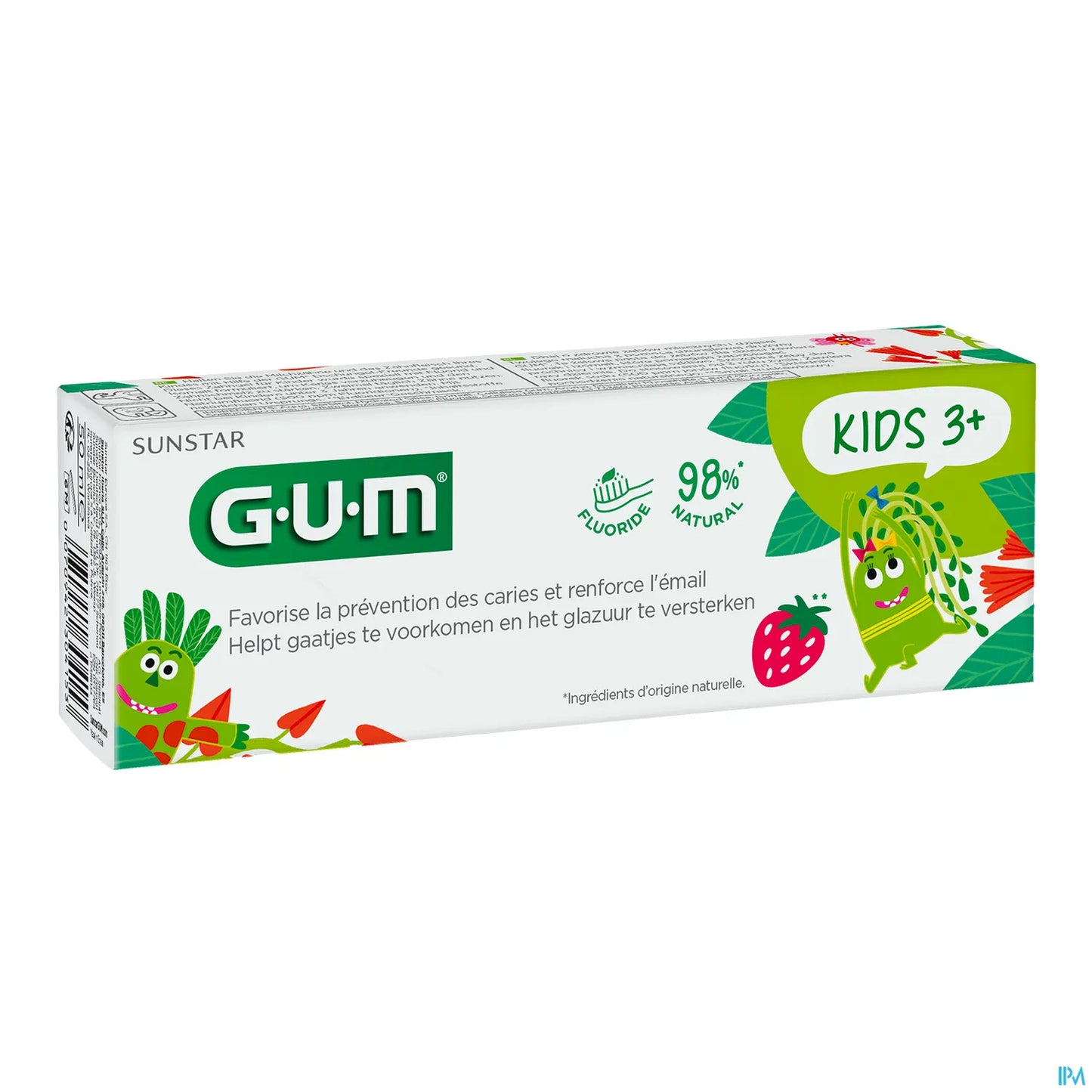 Sunstar Gum Kids Dentifrice 2-6 Ans Fraise 50ml
