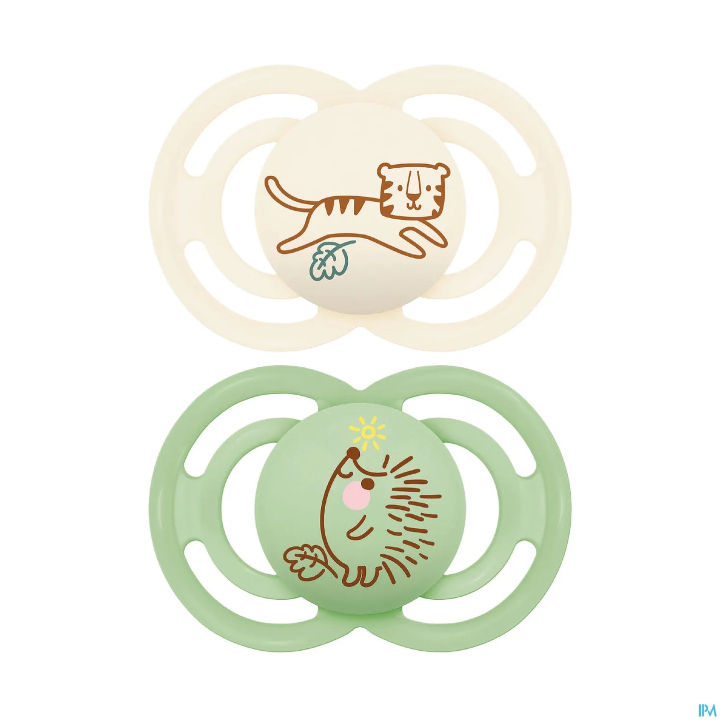 Perfect Sucettes Silicone +6 Mois Lot de 2 Animaux