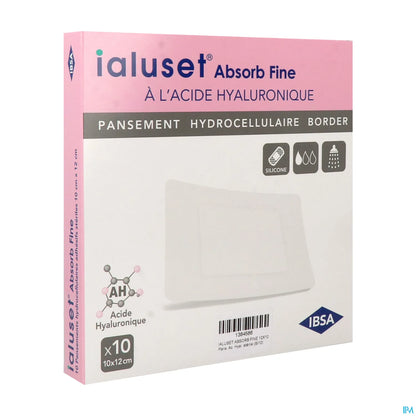 Absorb Fine Pansement Hydrocellulaire 12x10 cm Boîte de 10