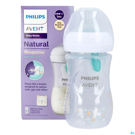 Avent Biberon Natural Response AirFree Nounours 260 mL