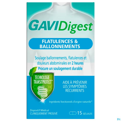 GAVIDigest Flatulences Et Ballonnements 15 Gélules