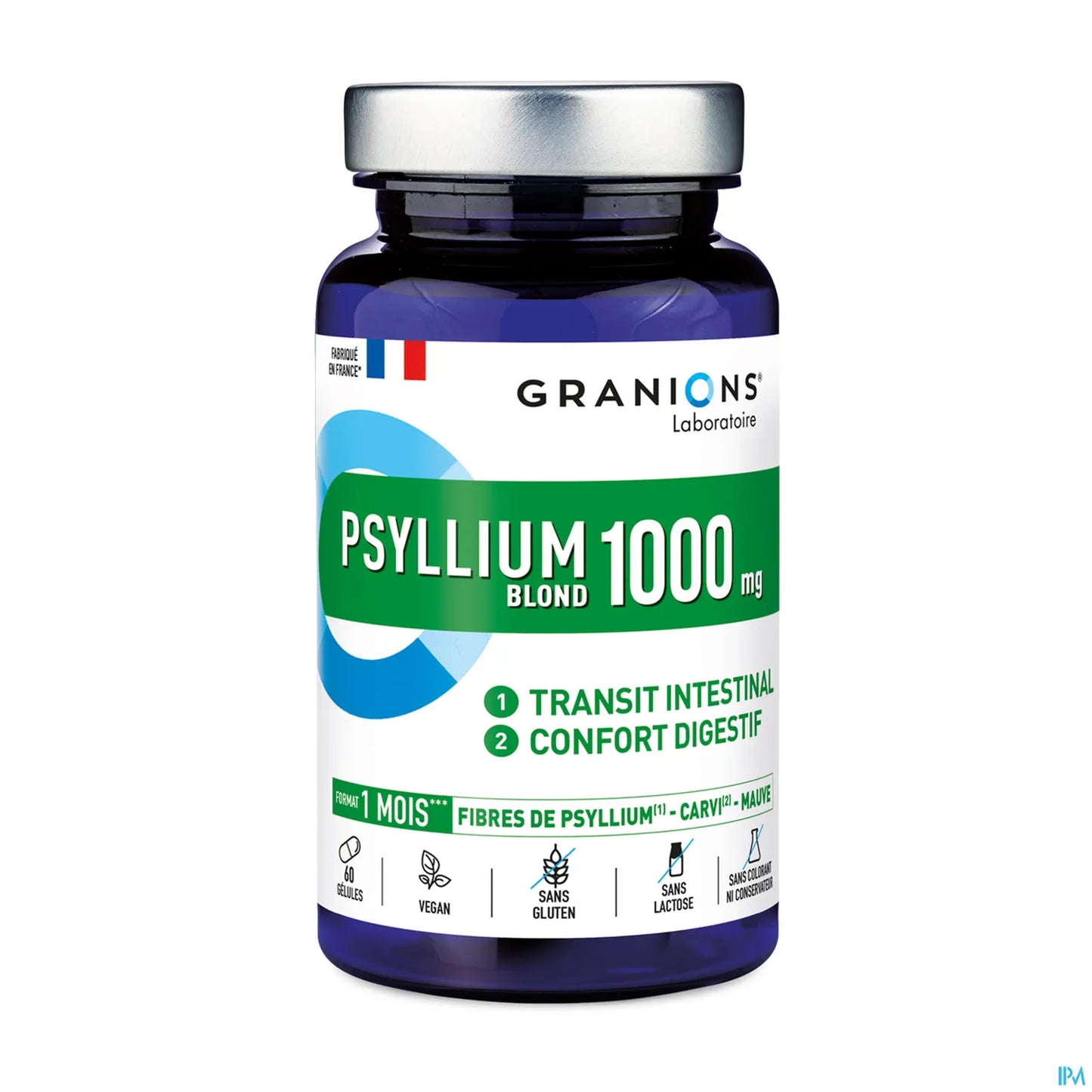Psyllium Blond 1000 mg 60 Gélules