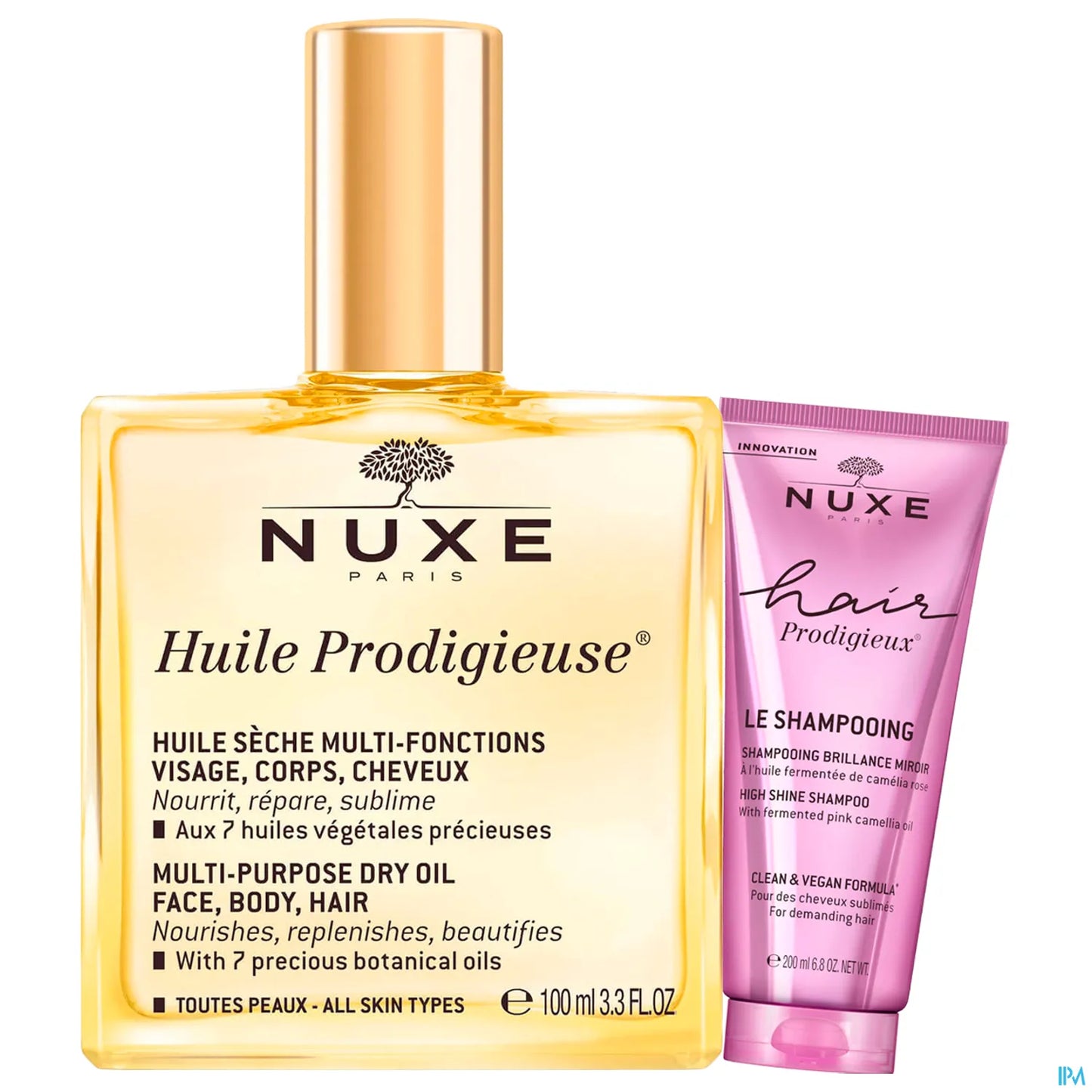 Huile Prodigieuse 100 ml + Hair Prodigieux Shampooing Brillance Miroir 30 ml