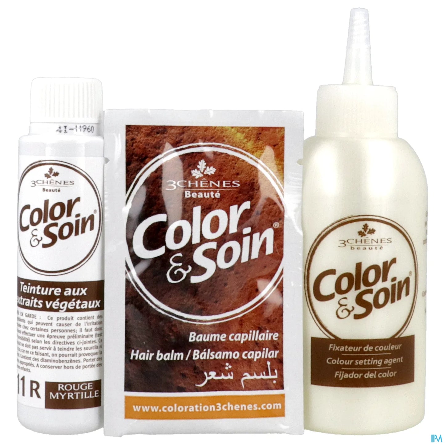 3 Chênes Color & Soin Rouge Myrtille 11R