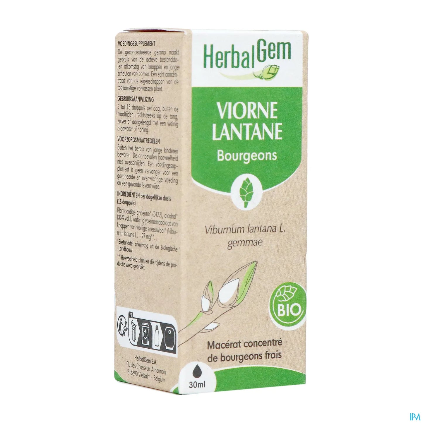 Organic Viburnum Mother Macerate 30 mL
