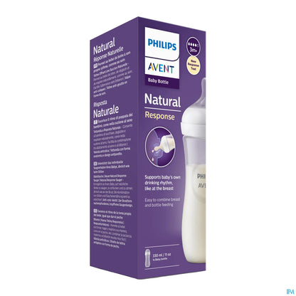 Philips Avent Natural Response Baby Bottle 330ml 3 Months and Over