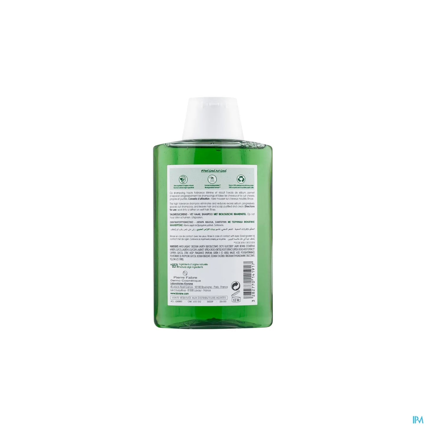 Shampooing Séborégulateur à l'Ortie pour Cheveux Gras 200ml