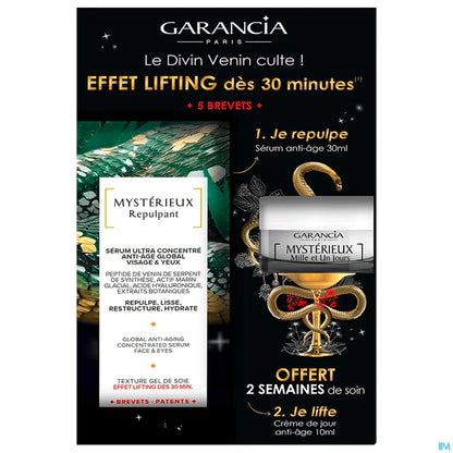 Coffret Mystérieux Repulpant 30ml et Mille et Un Jours Crème de Jour Anti-Âge Global 10ml