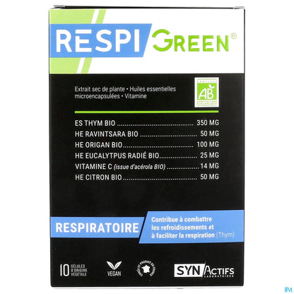 Synactifs Rhin Actifs Bio Respiratoire 10 Gélules