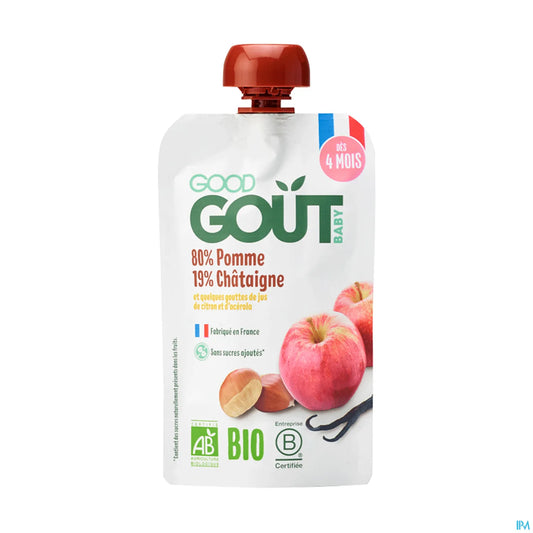 Compote Bébé Pomme Châtaigne Bio 120g