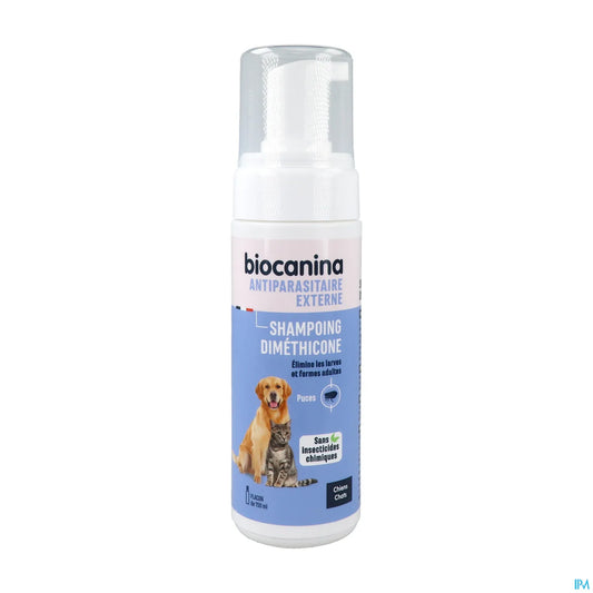 Biocanina Shampoing Mousse Sans Rinçage Chien et Chat 150 mL