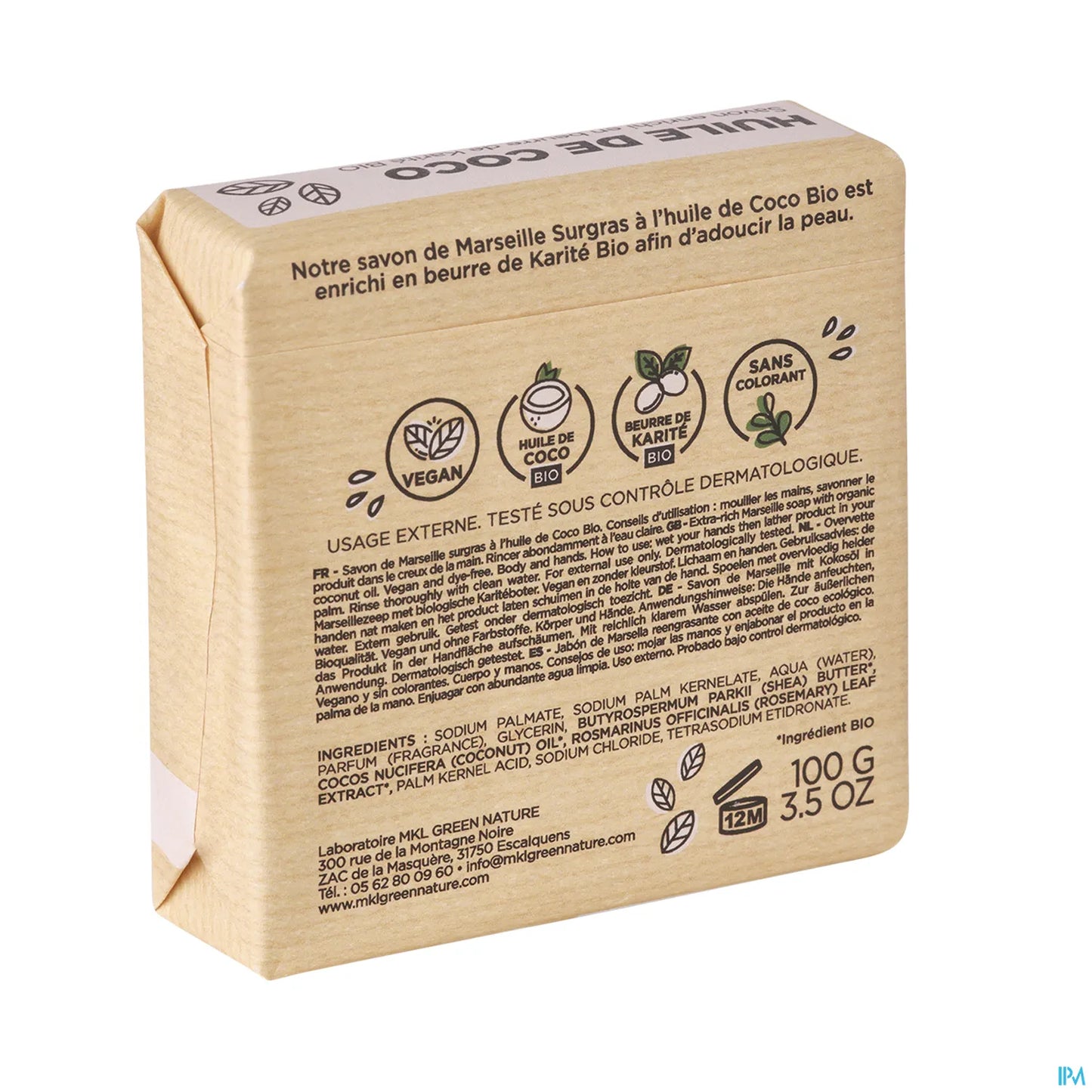 Savon de Marseille Coco 100g