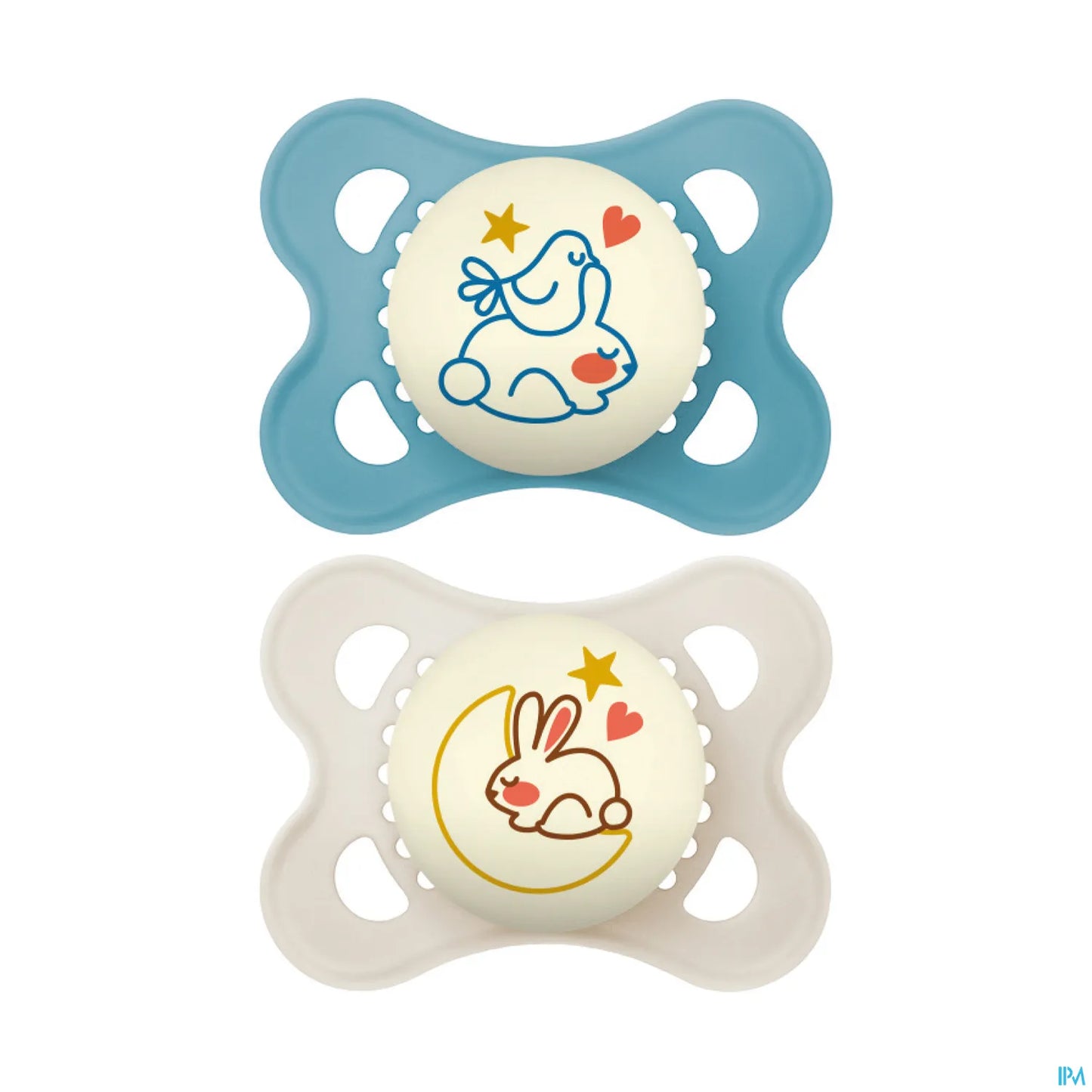 Lot de 2 Sucettes Original Nuit 2-6 Mois Silicone