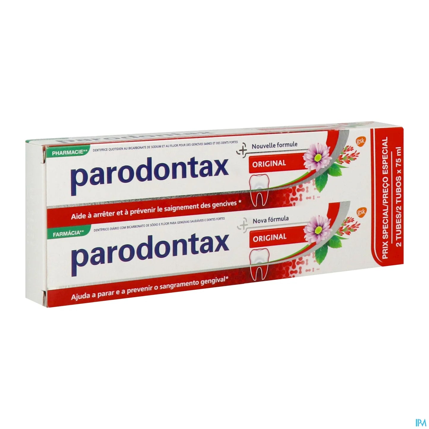 Parodontax Dentifrice Original Lot de 2 X 75 Ml