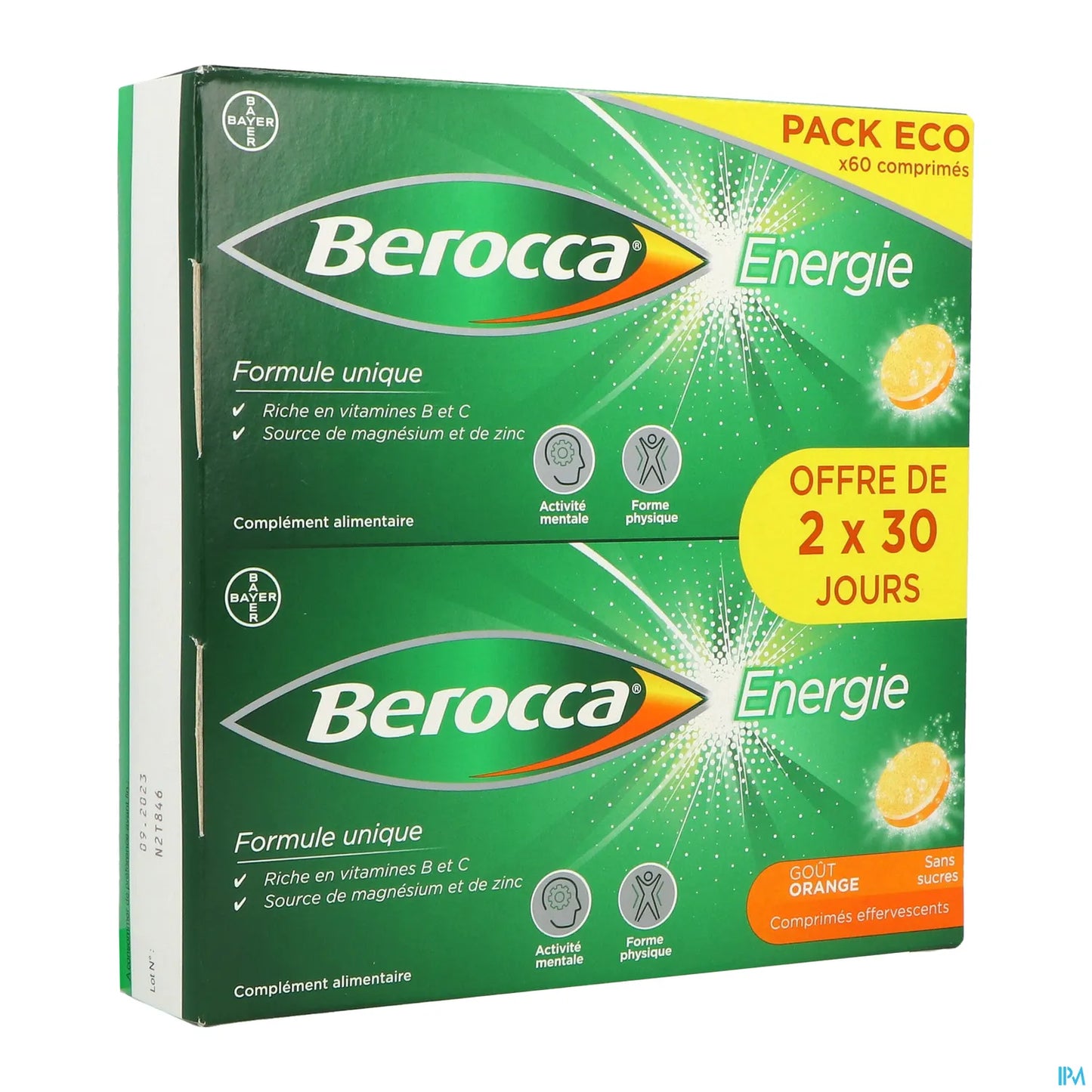 Energie Sans Sucre Orange 60 Comprimes Effervescents