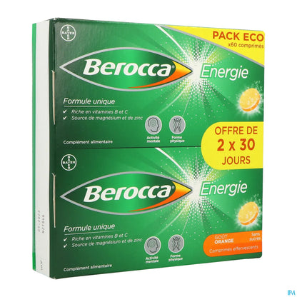 Energie Sans Sucre Orange 60 Comprimes Effervescents