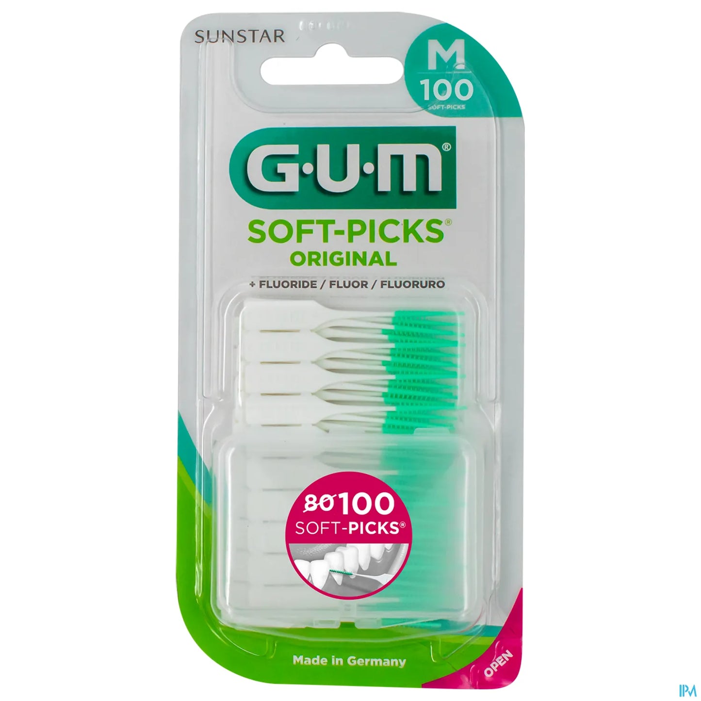 G.U.M Soft-Picks Original 632 - Brossettes Interdentaires Medium, 100 Unités