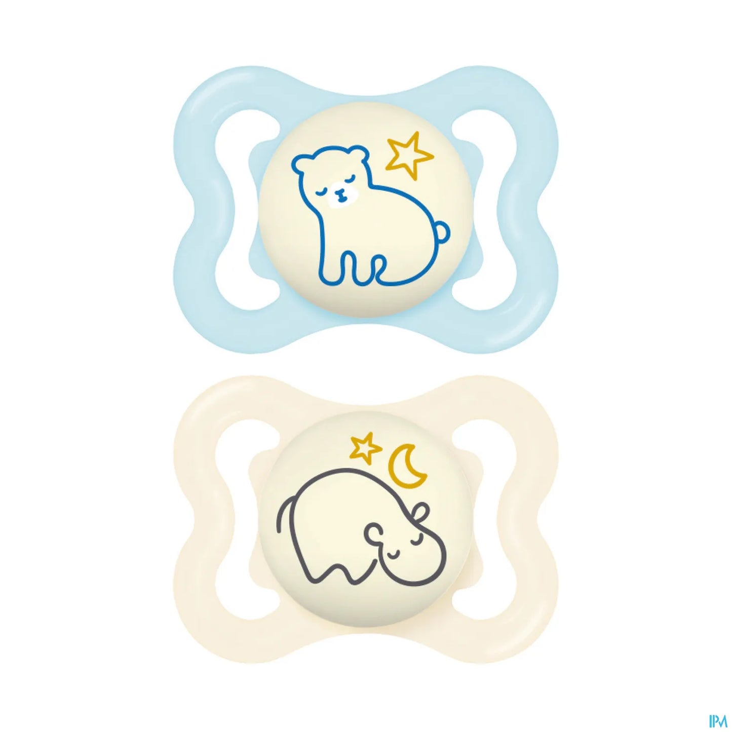 2 Sucettes Supreme Nuit Silicone 2-6 Mois