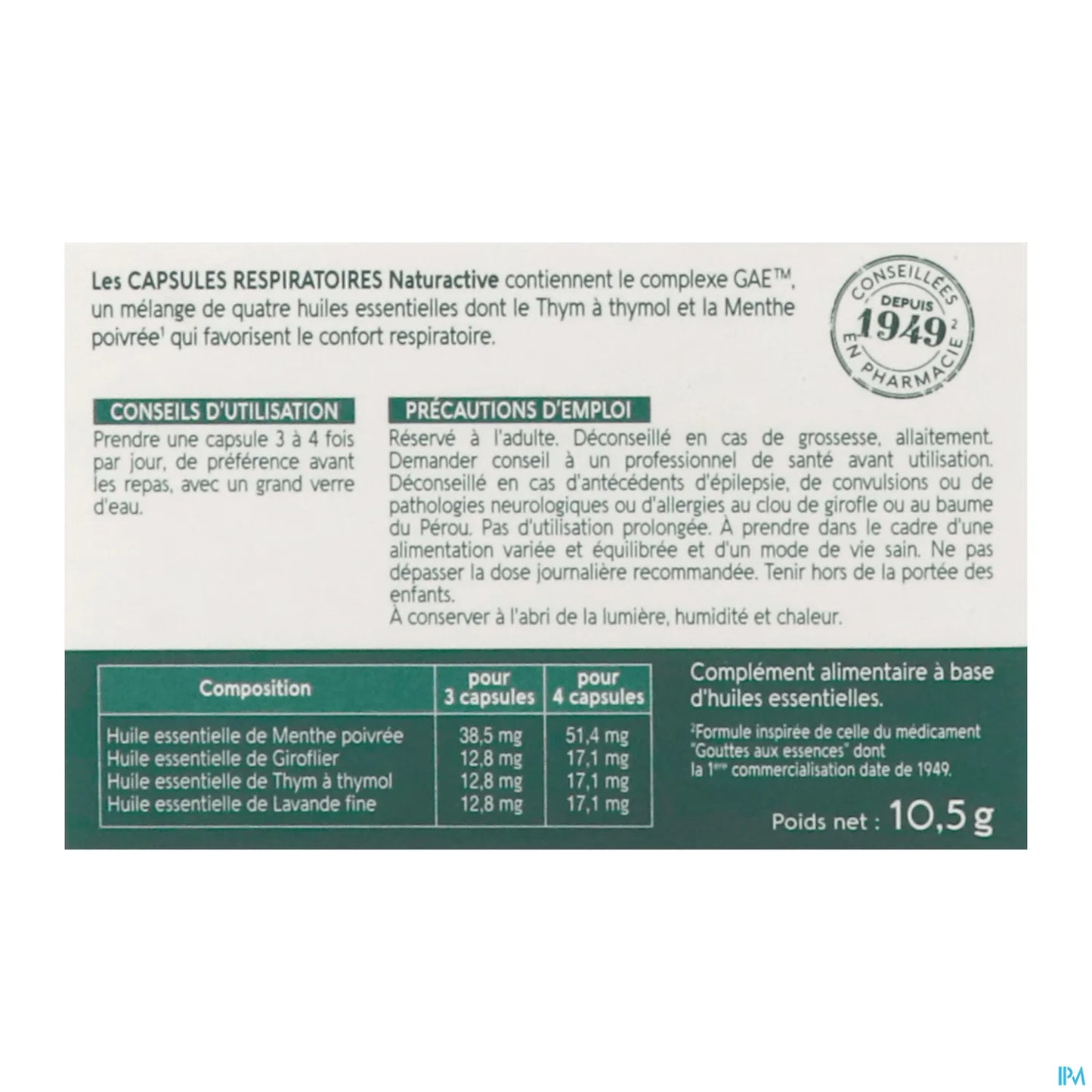 Capsules Respiratoires Bio 30 Capsules
