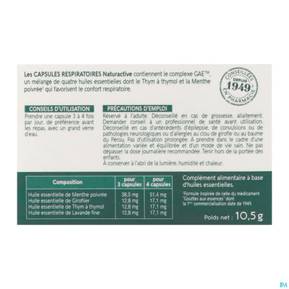 Capsules Respiratoires Bio 30 Capsules