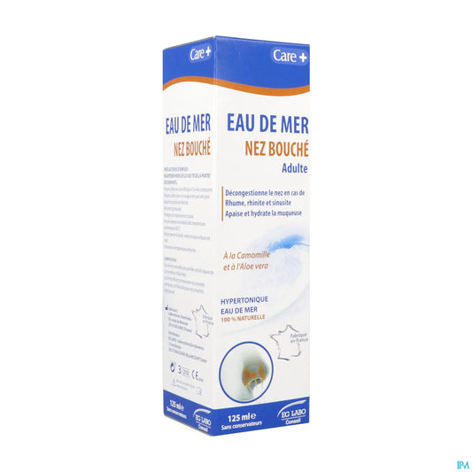 Care+ Hypertonic Sea Water Blocked Nose Chamomile and Aloe Vera 125ml