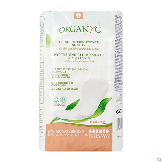 1ers Jours Maternité 12 Serviettes Hygiéniques Coton 100%