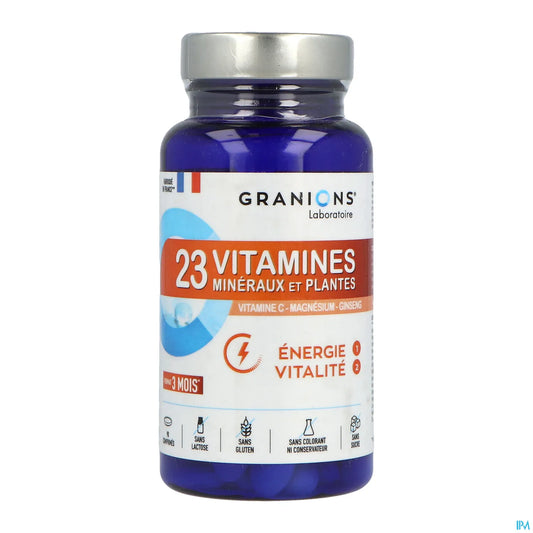 23 Vitamines Minéraux et Plantes 90 Comprimés