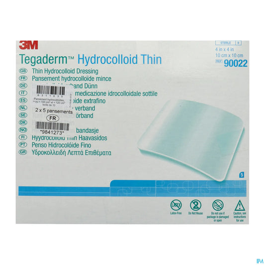 Tegaderm Thin Hydrocellular Foam 10 x 10 cm - Box of 10