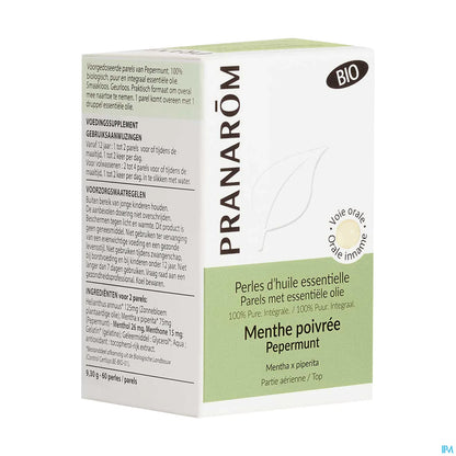 Organic Peppermint Pearls 60 x 100 mg