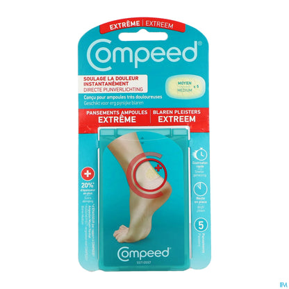 5 Pansements Ampoule Extrême Moyen Format 4.2 x 6.8cm