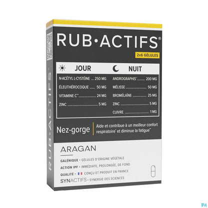 Synactifs Rub Actifs Gelu12 Gélules B/12
