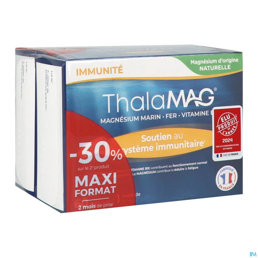 Iprad Thalamag Magnésium Marin Forme Physique Et Mentale Lot de 2 x 60 Gélules