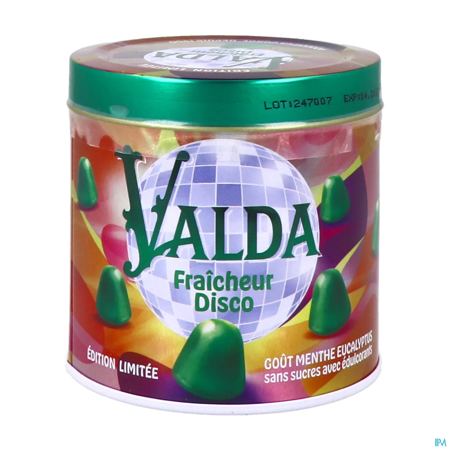 Valda Fraicheur Disco Pastilles Sans Sucres Goût Menthe Eucalyptus 160g