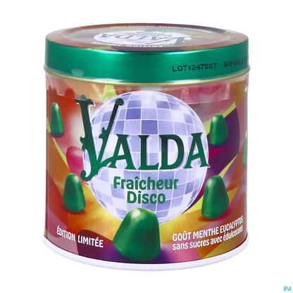 Valda Fraicheur Disco Pastilles Sans Sucres Goût Menthe Eucalyptus 160g
