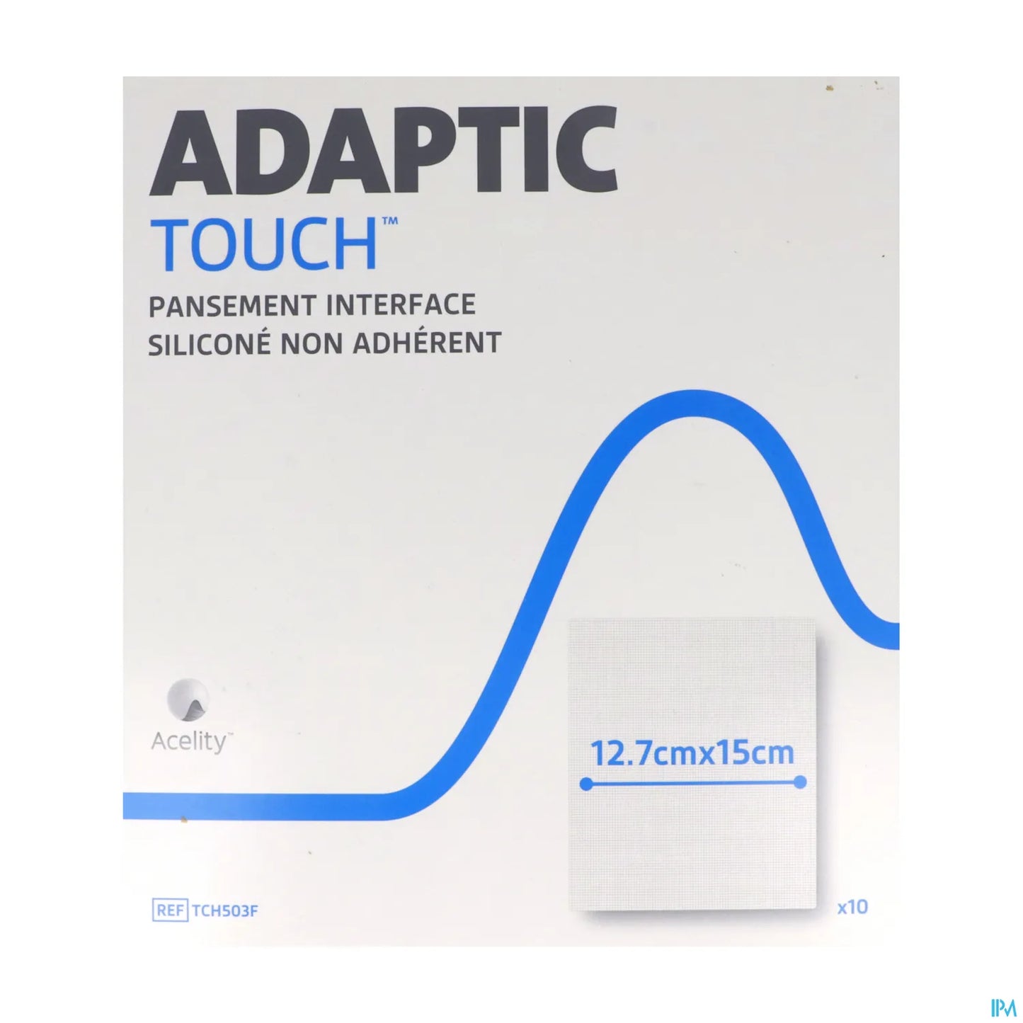 Adaptic Touch Pansement Non Adhérent Silicone 12,5x15 cm Boîte de 10