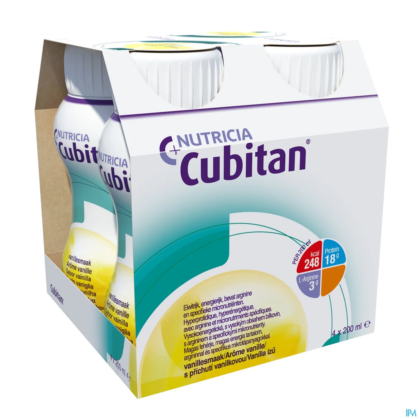 Cubitan Vanille 4 x 200 mL