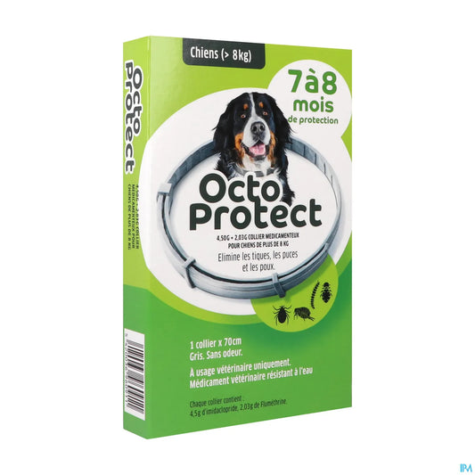 Collier Médicamenteux Pour Chiens à Partir de 8 kg 1 Collier 4,50 g + 2,03 g