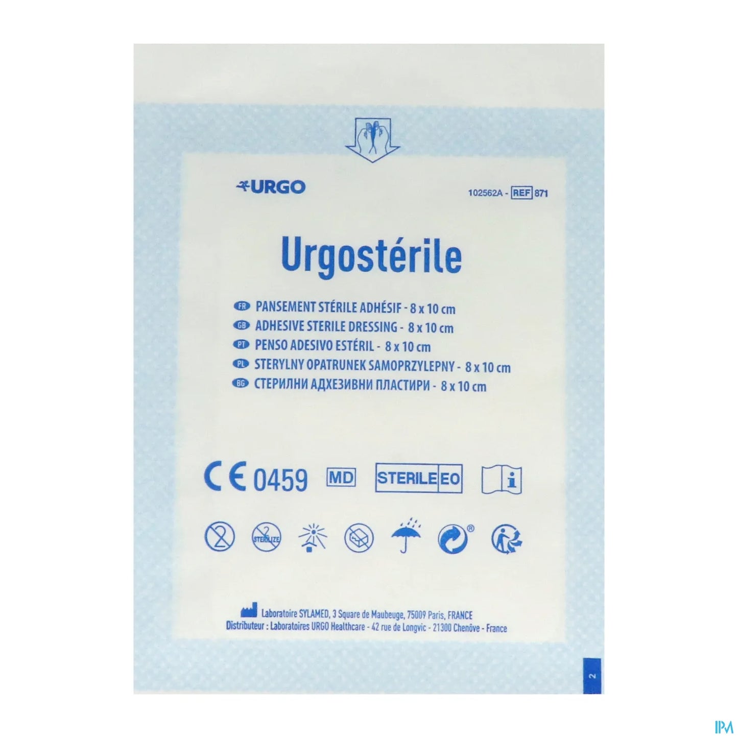 Pansement Stérile 8 cm x 10 cm Boîte de 10