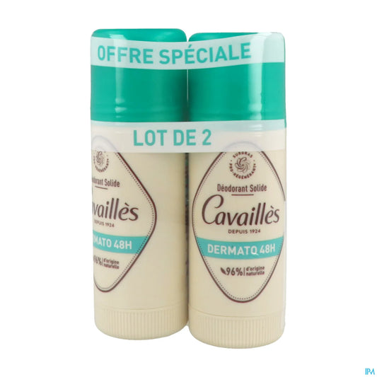 Rogé Cavaillès Dermato 48H Déodorant Stick Lot 2x40ml