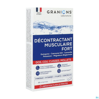 Décontractant Musculaire Fort 20 Comprimés