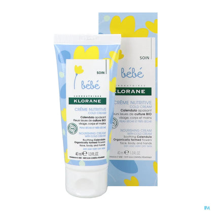 Crema Nutriente per Bambini con Cold Cream e Calendula 40 ml